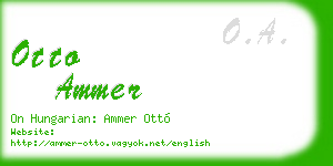 otto ammer business card