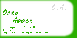 otto ammer business card